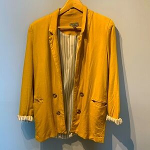 One By Chapter One Mustard Blazer